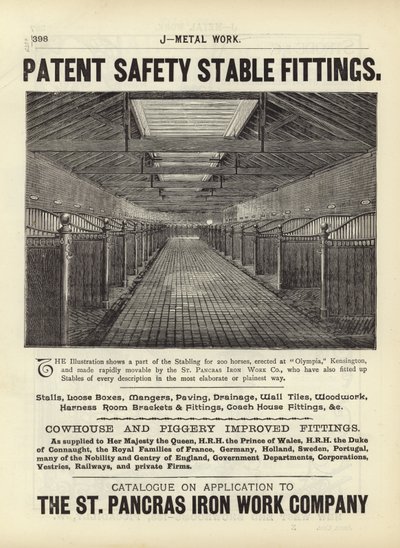 Page du Compendium des architectes, géomètres et ingénieurs 1892 - English School