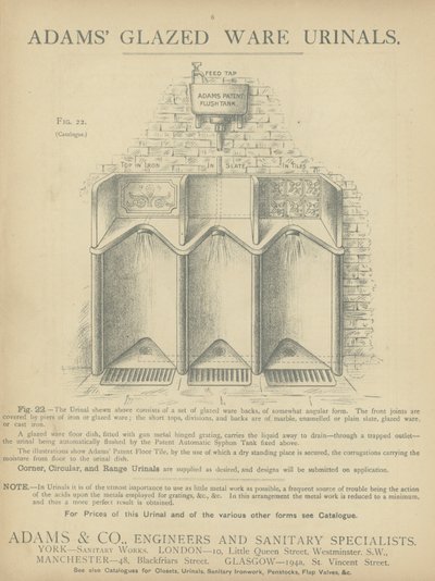 Page du Compendium des architectes, géomètres et ingénieurs 1892 - English School