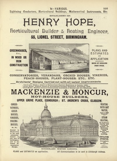 Page du Compendium des architectes, géomètres et ingénieurs 1892 - English School