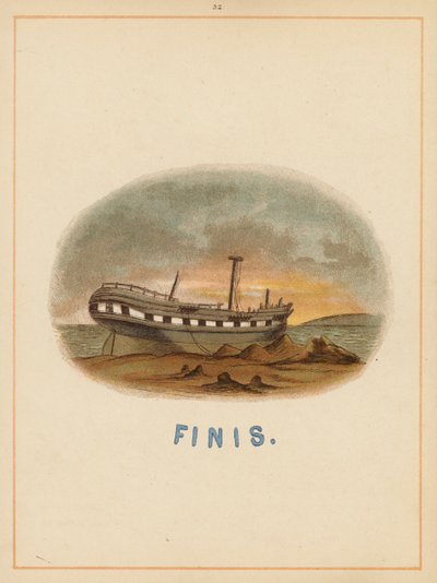 Page de The Boats of the World, fin du 19e siècle (lithographie en couleur) - English School