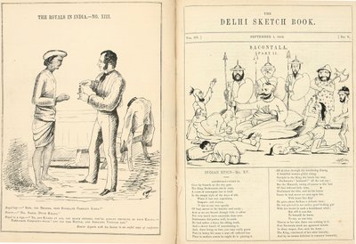 Pages du carnet de croquis de Delhi - English School