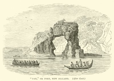 Pah, ou fort, Nouvelle-Zélande, d