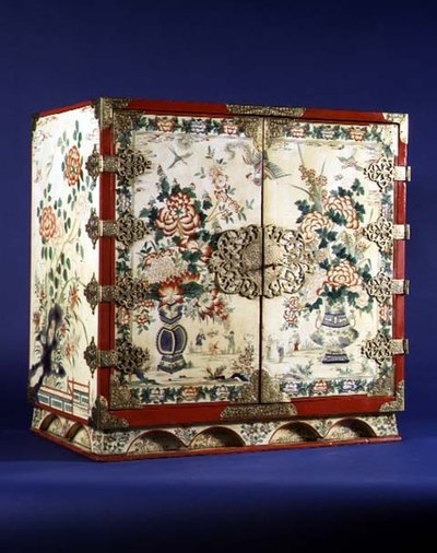 Cabinet peint - English School