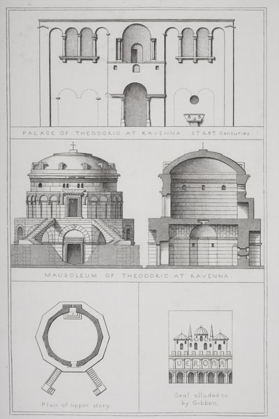 Palais et mausolée de Théodoric (vers 454-526) à Ravenne, de l