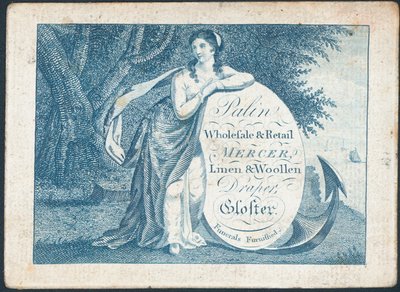 Palin, mercier en gros et au détail, carte de visite - English School