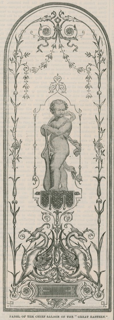 Panneau du salon principal du Great Eastern - English School