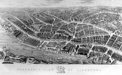Vue panoramique de Liverpool, d