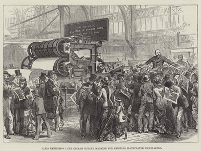 Exposition de Paris, la machine rotative Ingram pour l