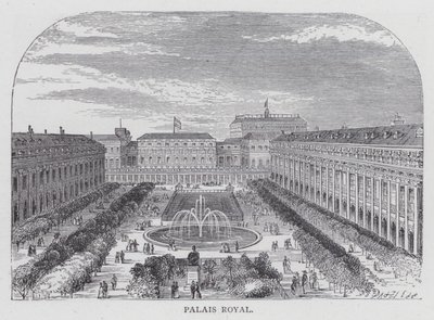 Paris, Palais Royal (gravure) - English School