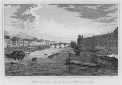 Paris, vue prise du Pont des Arts - English School