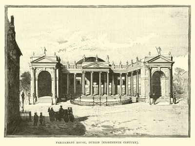 Maison du Parlement, Dublin, XVIIIe siècle - English School