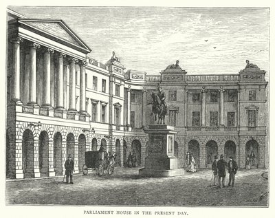Parliament House de nos jours (gravure) - English School