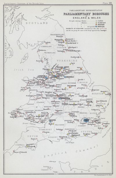 Représentation parlementaire, circonscriptions parlementaires d