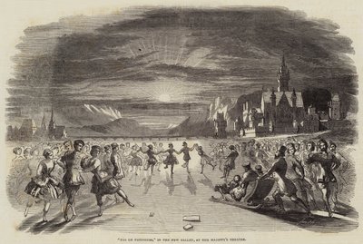 "Pas de Patineurs," dans le nouveau ballet, au théâtre de Sa Majesté - English School