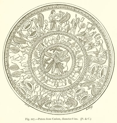 Patera de Curium, diamètre 8 pouces - English School