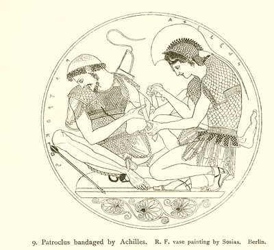 Patrocle bandé par Achille - English School
