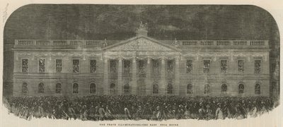Illuminations de paix à East India House - English School