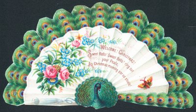 Paon, Carte de Noël - English School