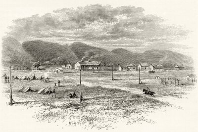 Peake Overland Telegraph Station, Australie-Méridionale, vers 1880, de 