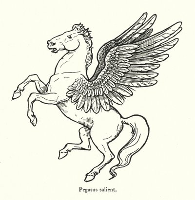 Pégase saillant (gravure) - English School