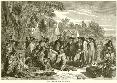 Traité de Penn avec les Indiens - English School