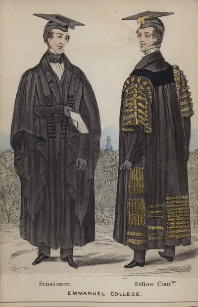 Pensionnaire, Fellow Commoner, Emmanuel College - English School