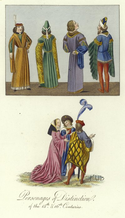 Personnages de distinction des XVe et XVIe siècles - English School