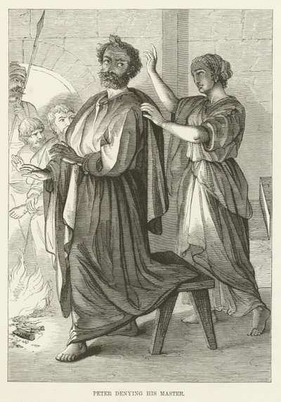 Pierre reniant son maître - English School