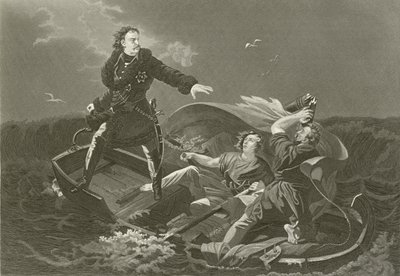 Pierre le Grand traversant la Neva - English School