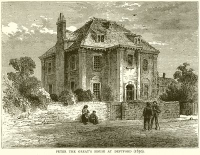 Maison de Pierre le Grand à Deptford (1850) - English School