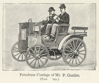 Voiture à pétrole de M. P Gautier - English School