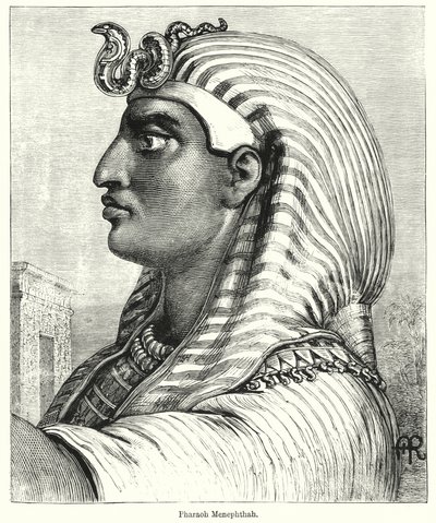 Pharaon Ménephthah (gravure) - English School