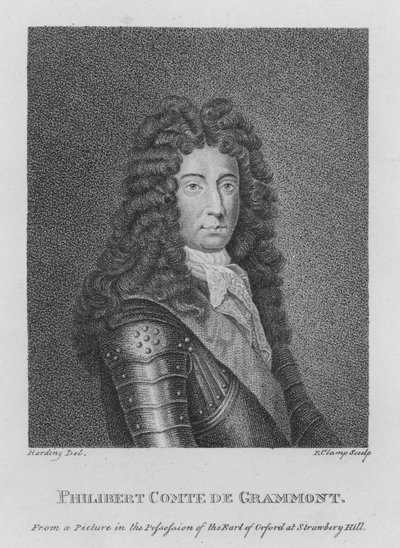Philibert Comte de Grammont (engraving) - English School