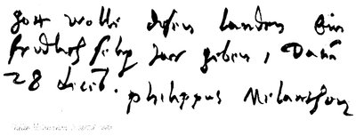 Philip Melancthon, né en 1497, mort en 1560 - English School