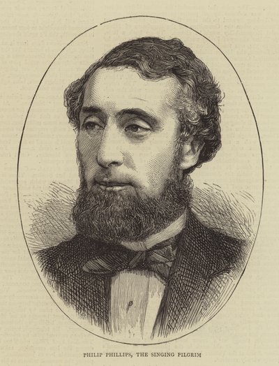 Philip Phillips, le pèlerin chantant (gravure) - English School