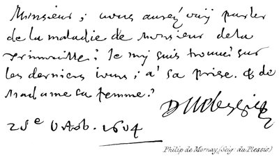 Philip de Mornay, seigneur du Plessis - English School