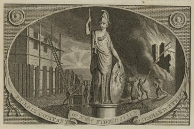 Compagnie Phoenix; Nouveau Bureau des Incendies, Lombard Street, Londres - English School