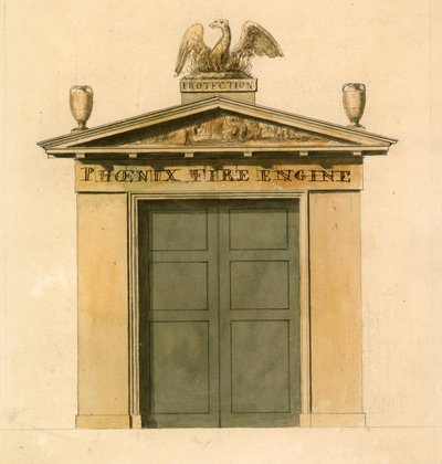 Phoenix Fire Engine House, Cockspur Street, Londres - English School