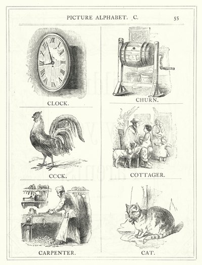 Alphabet Illustré, C - English School