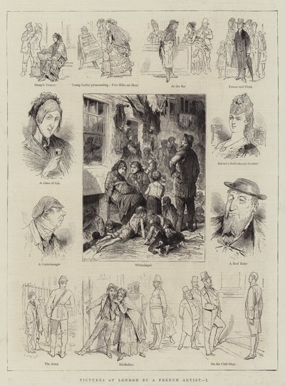 Images de Londres par un artiste français, I - English School