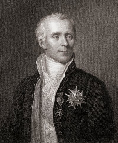 Pierre-Simon (1749-1827) Marquis de Laplace, de La Galerie des Portraits, publié en 1833 - English School