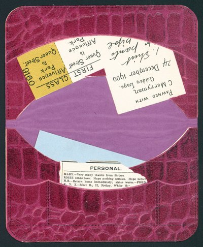 Portefeuille rose avec billets, Carte de Noël - English School