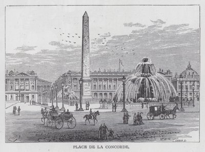 Place de la Concorde (gravure) - English School