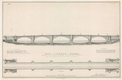 Plan pour le nouveau pont de Londres - English School