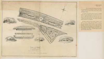 Plan pour les jardins zoologiques, Regents Park, 1827 - English School