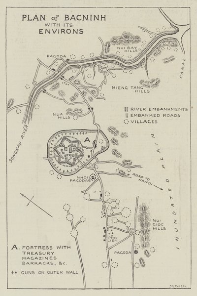 Plan de Bacninh et ses environs - English School