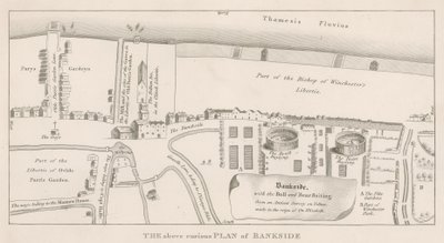 Plan de Bankside, Southwark - English School