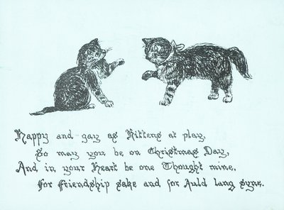 Chatons joueurs, Carte de Noël - English School