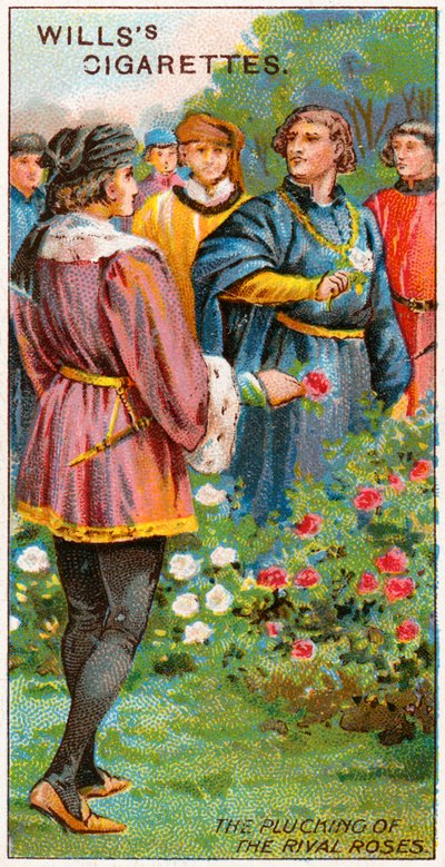 Cueillette des roses rivales - English School