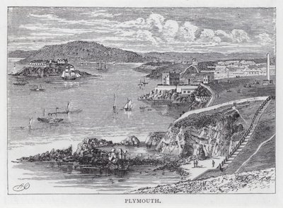 Plymouth (gravure) - English School
